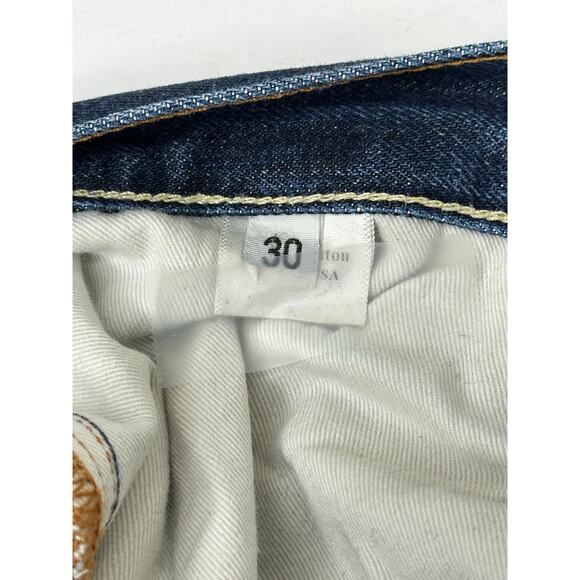 Cop.Copine Jean Blue Dark Wash Straight Leg Western Casual Normcore Size 30 - Picture 7 of 12